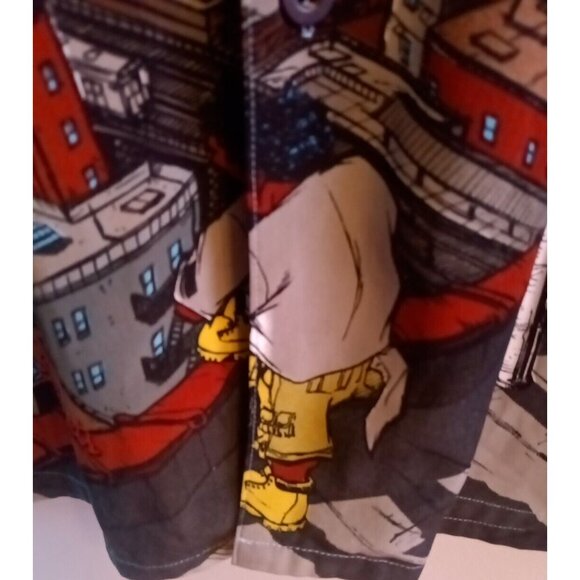 Vintage Reynolds Perry RP55 JNS Co Streetwear Polyester Button Up Shirt XXL Y2K - Picture 6 of 13